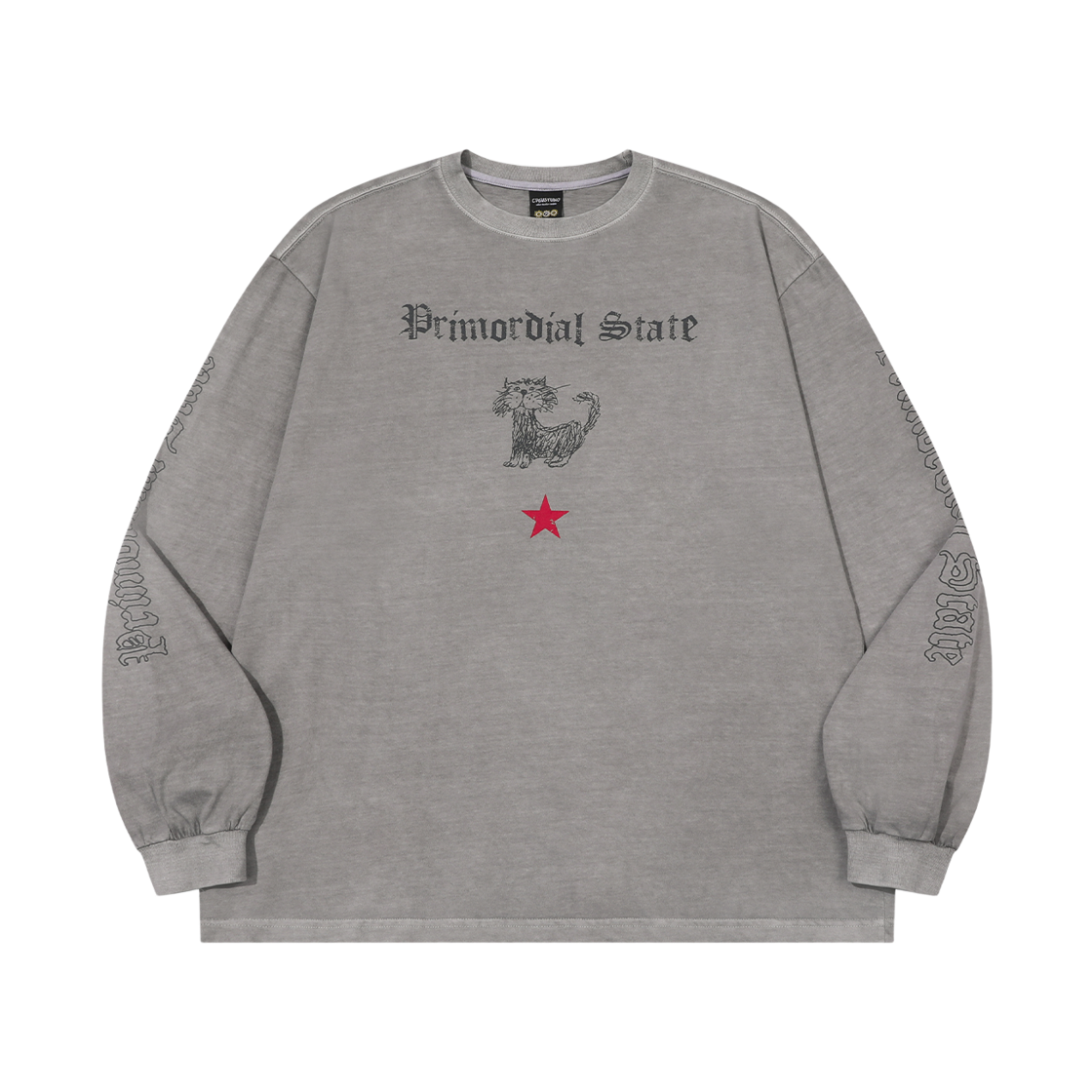 꼼파뇨 프라이모디얼 피그먼트 롱슬리브 고스트그레이(CPGN STUDIO Primordial Pigment Long Sleeve Ghost Grey)