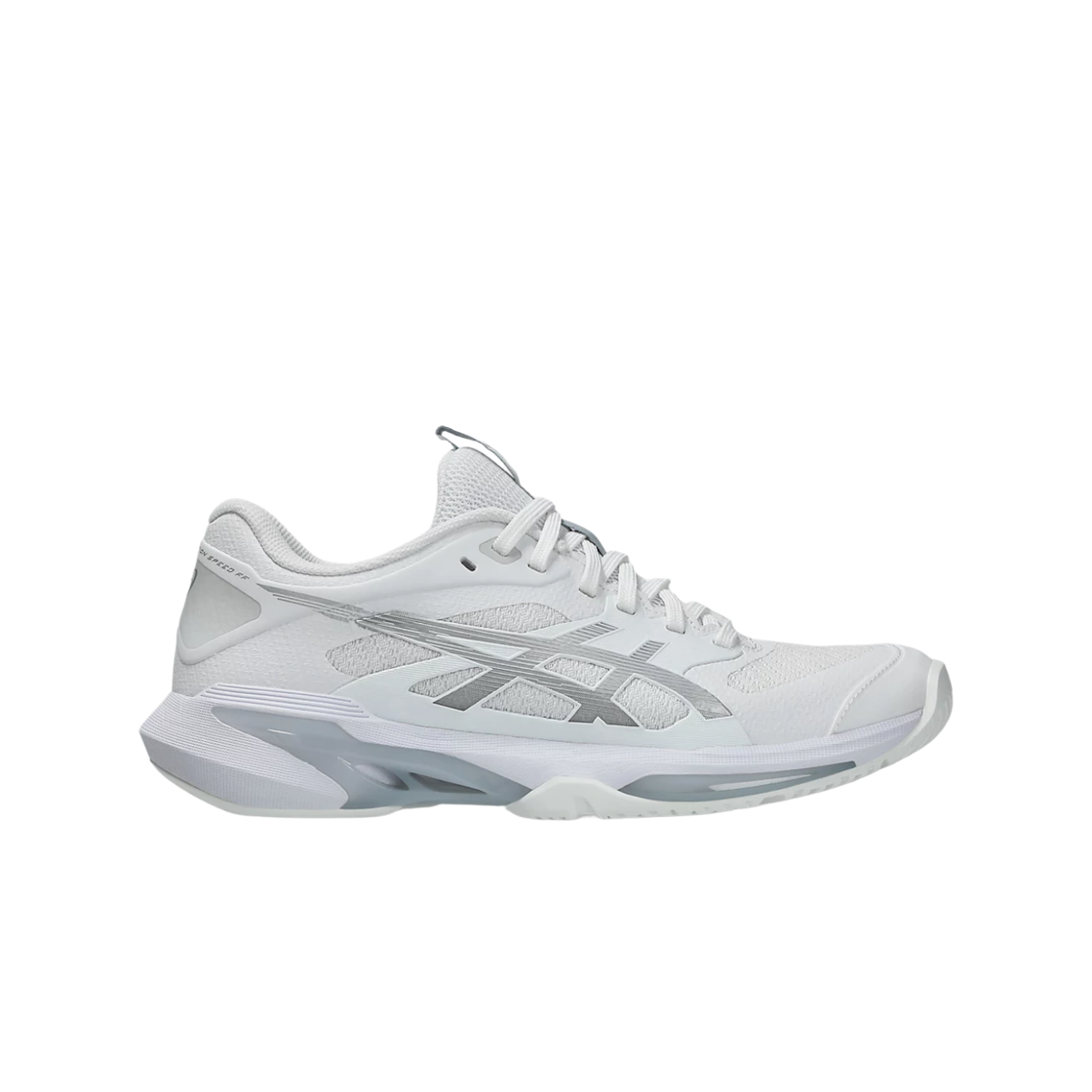 1042A307-101 (W) Asics Solution Speed FF 4 White Pure Silver - B Standard