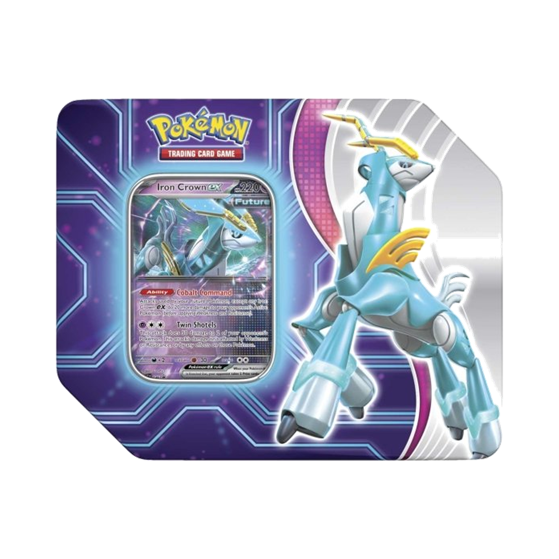 포켓몬 TCG 패러독스 데스티니즈 틴 무쇠 감투 ex (영문판)(Pokemon TCG Paradox Destinies Tin Iron Crown ex (English Ver.)) - 1