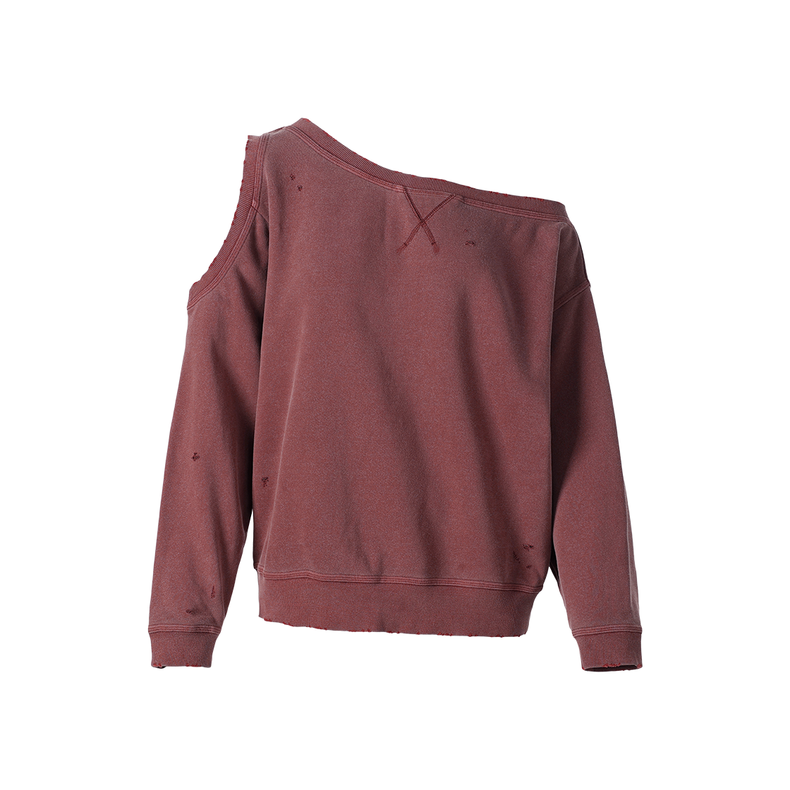VH2GFFM441ABI Thevinylhouse Open Shoulder Sweatshirts(W) Brick