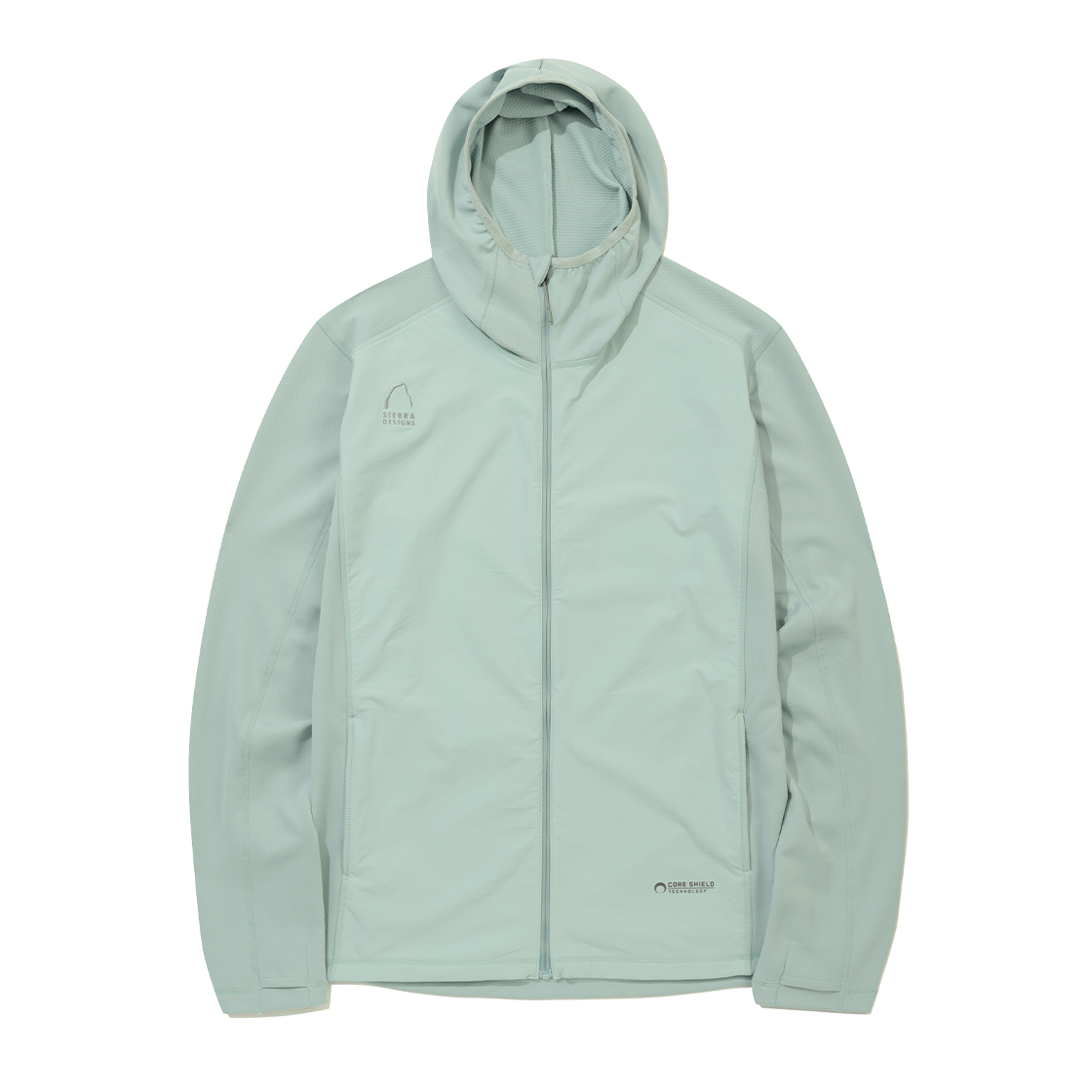N6321HHD91MNT SIERRA DESIGNS MATHERS Deltapic Core Shield Hood Zip-Up Jacket Mint Green