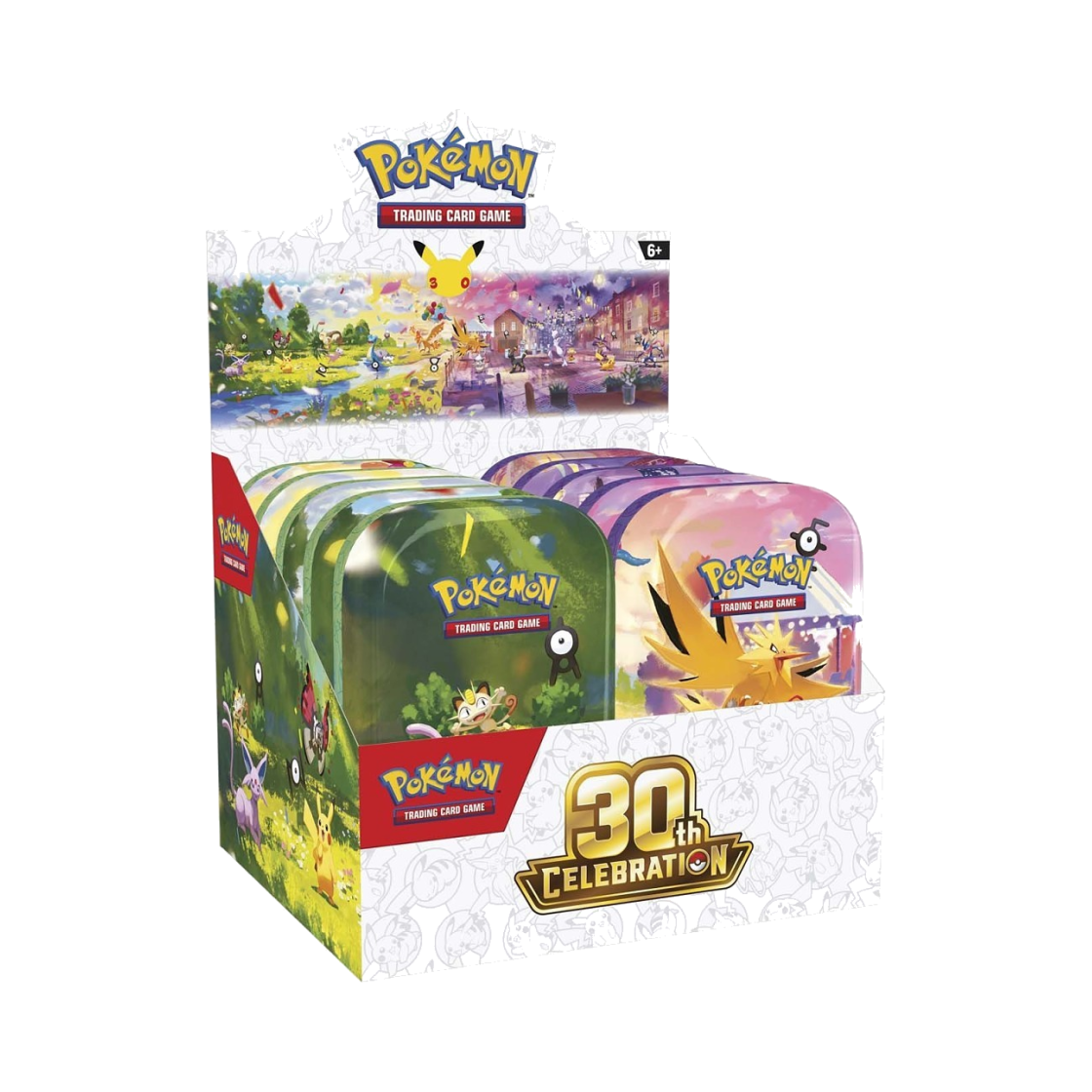 포켓몬 TCG 30th 셀레브레이션 미니 틴 10팩 (영문판)(Pokemon TCG 30th Celebration Mini Tins 10 Pack (English Ver.)) - 1