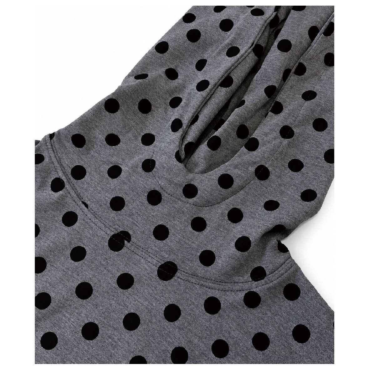애프터누드 피코 도트 후디 차콜(Afternude Piko Dot Hoodie Charcoal) - 2