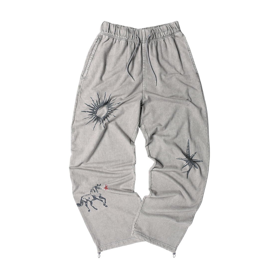 VH2GSUPA01AGR Thevinylhouse Rodeo Washed Sweat Pants Grey