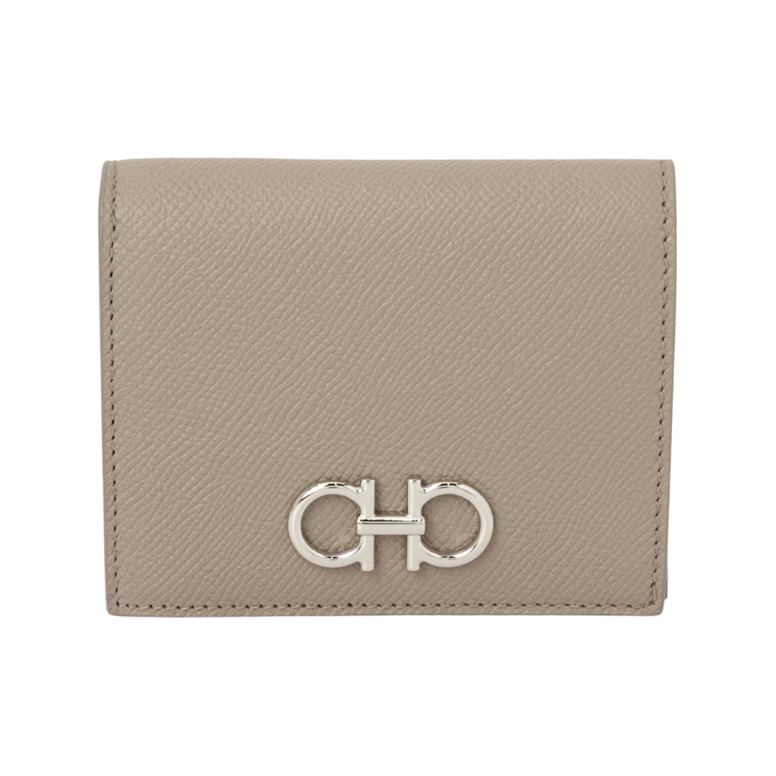 22D780-795489 Ferragamo Gancini Compact Wallet Beige