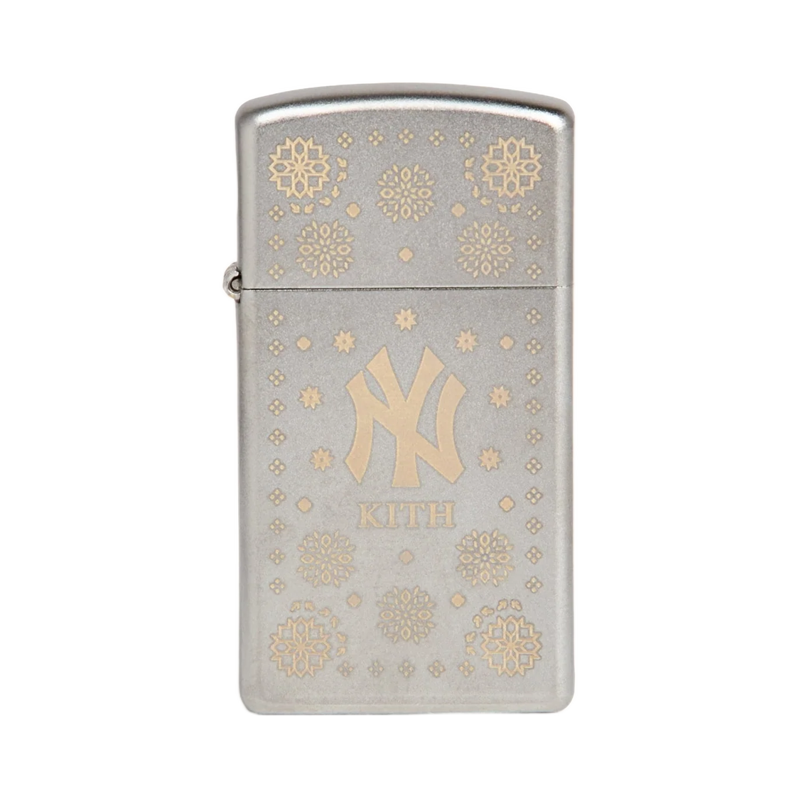 키스 포 뉴욕 양키스 슬림 지포 라이터 실버(Kith for the New York Yankees Slim Zippo Lighter Silver)