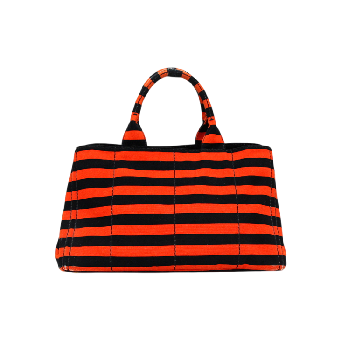 ITQL8LJRKMUU Prada Fabric Canapa Stripe Tote Bag