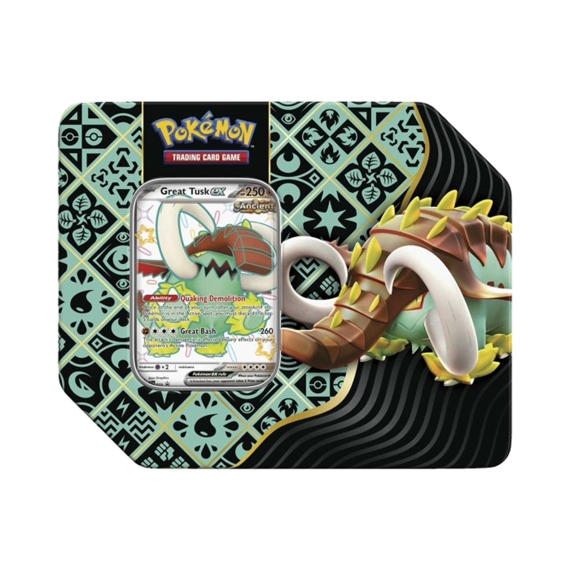 포켓몬 TCG 스칼렛 & 바이올렛 팔데아 페이트 틴 위대한 엄니 ex (영문판)(Pokemon TCG Scarlet & Violet-Paldean Fates Tin Shiny Great Tusk ex (English Ver.)) - 1