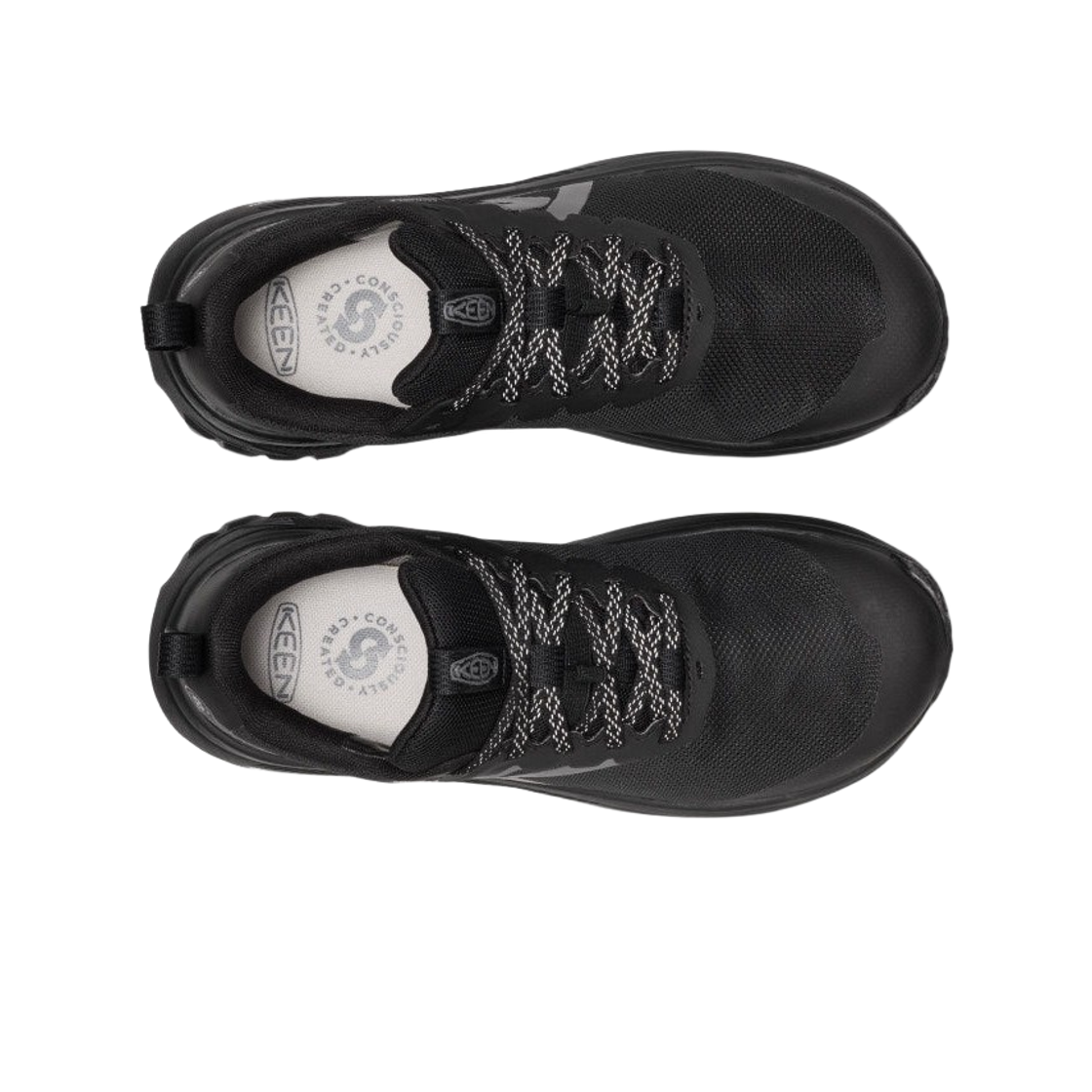 (W) 킨 롬 워터프루프 트레일 러닝 슈즈 블랙((W) Keen Roam Waterproof Trail Running Shoes Black) - 2