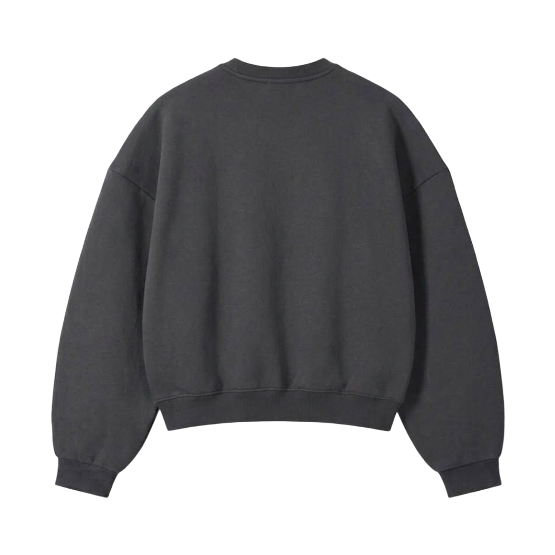 지크립 에센셜 크루넥 세미 크롭 맨투맨 차콜(GCLIP Essential Crewneck Semi-Crop Sweatshirt Charcoal) - 2