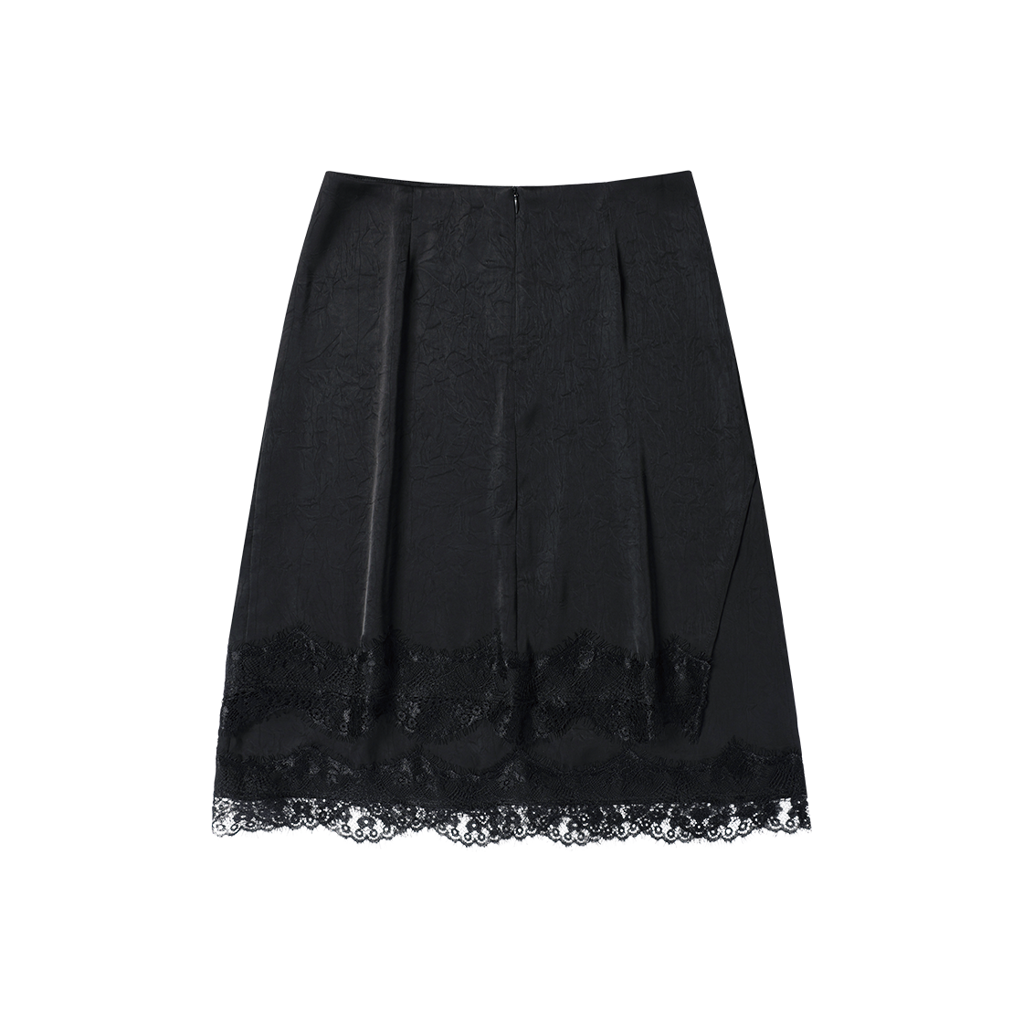더바이닐하우스 페미닌 슬릿 레이스 스커트(W) 블랙(Thevinylhouse Feminine Slit Lace Skirt(W) Black) - 2