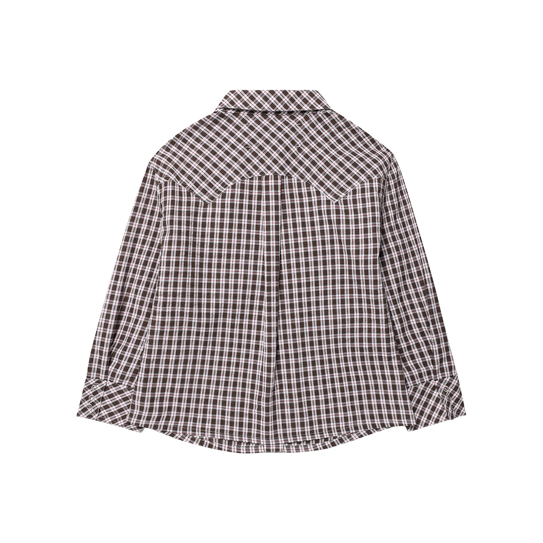 더바이닐하우스 쓰리쿼터 슬리브 셔츠(W) 브라운(Thevinylhouse Three-Quarter Sleeve Shirts (W) Brown) - 2