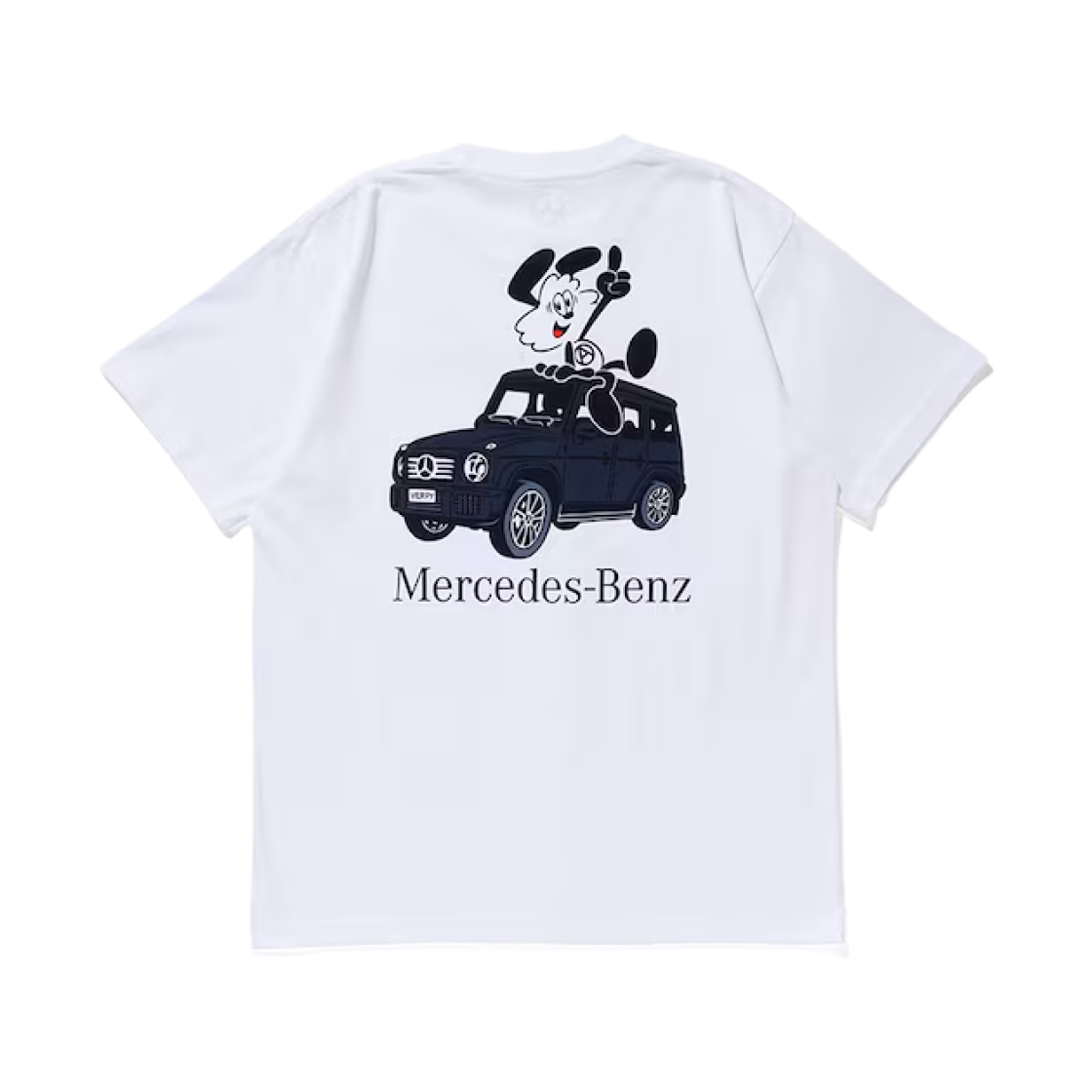 베르디 x 메르세데스 벤츠 빅 G-클래스 티셔츠 화이트 블랙(Verdy x Mercedes Benz Vick G-Class T-Shirt White Black)