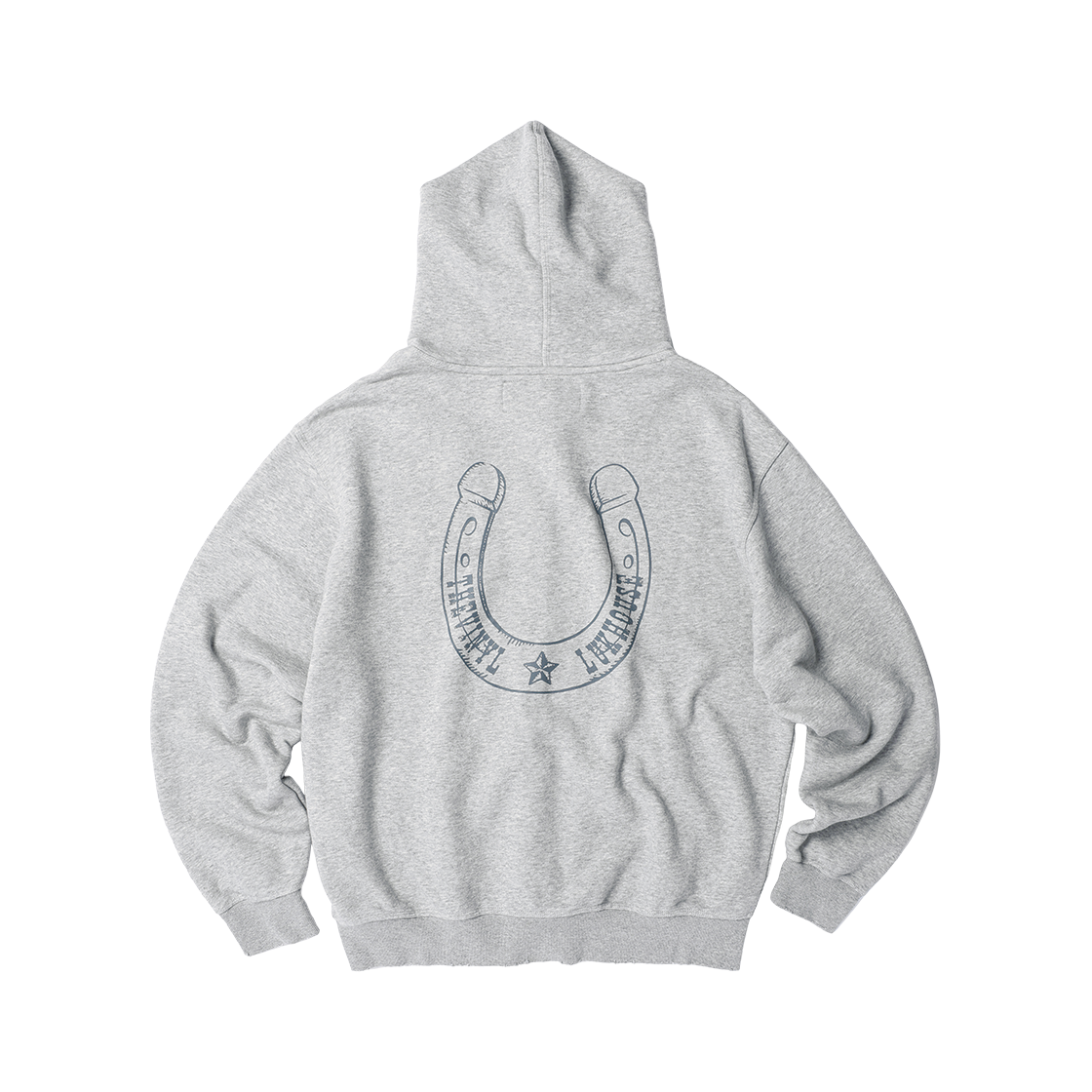 VH2GFUM482AGR Thevinylhouse Lucky House Hoodie Zip-Up Grey