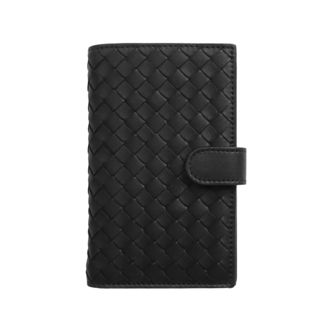 121060V00168806 Bottega Veneta Intrecciato Bi-Fold Wallet Black