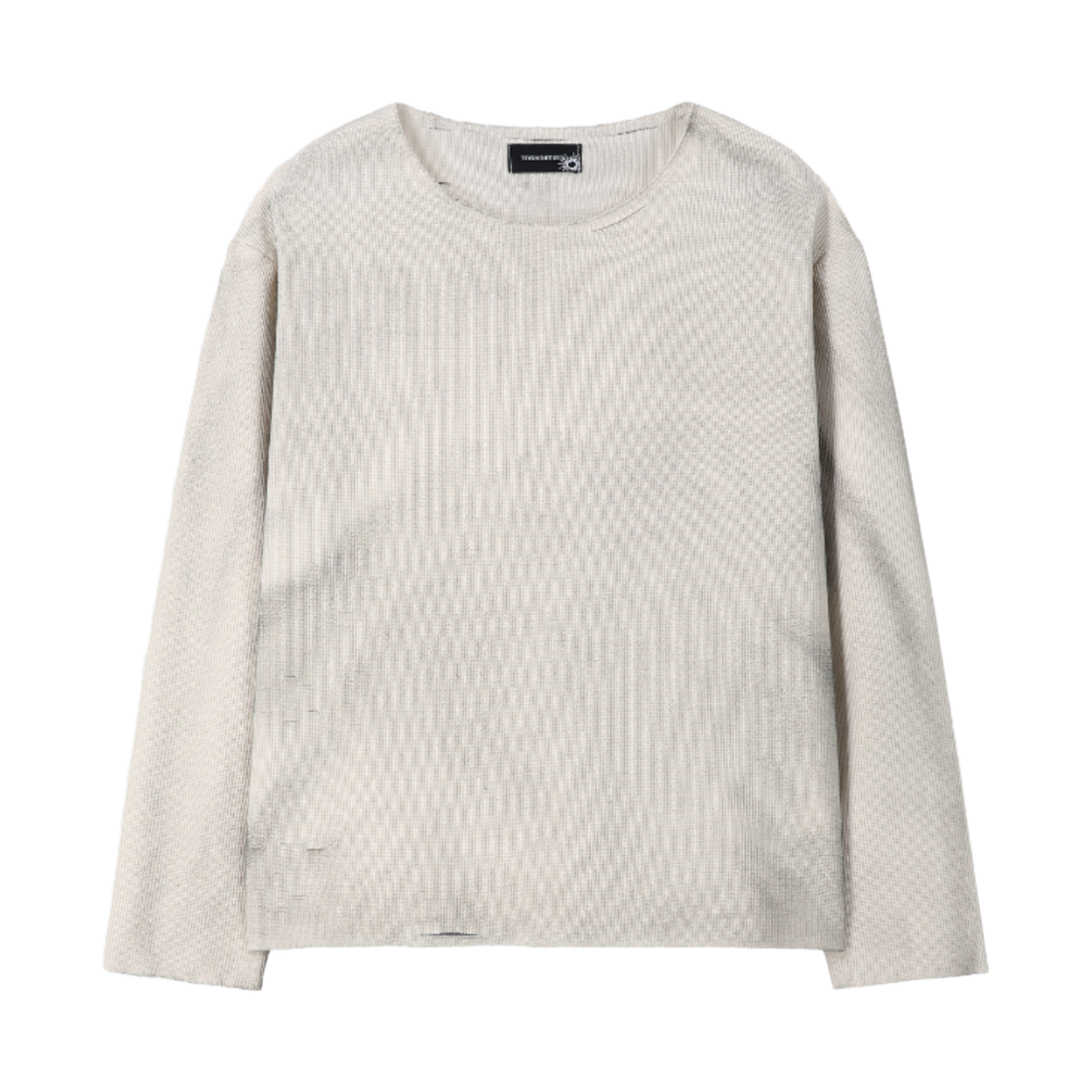 39 Tornortied Messiah Waffle Long Sleeve White