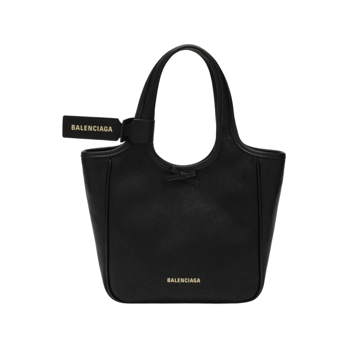 8469492AB5X1000 Balenciaga Laundrette Small Handbag Black