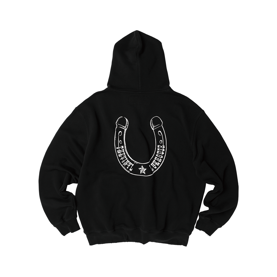 VH2GFUM482ABK Thevinylhouse Lucky House Hoodie Zip-Up Black