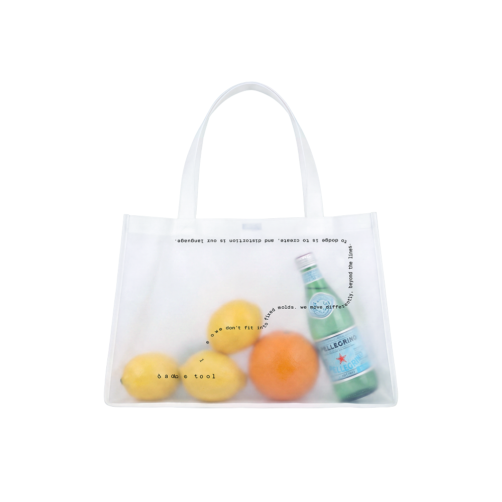 dt26ss-t20 dadgetool X-ray Jelly Shopper Bag White
