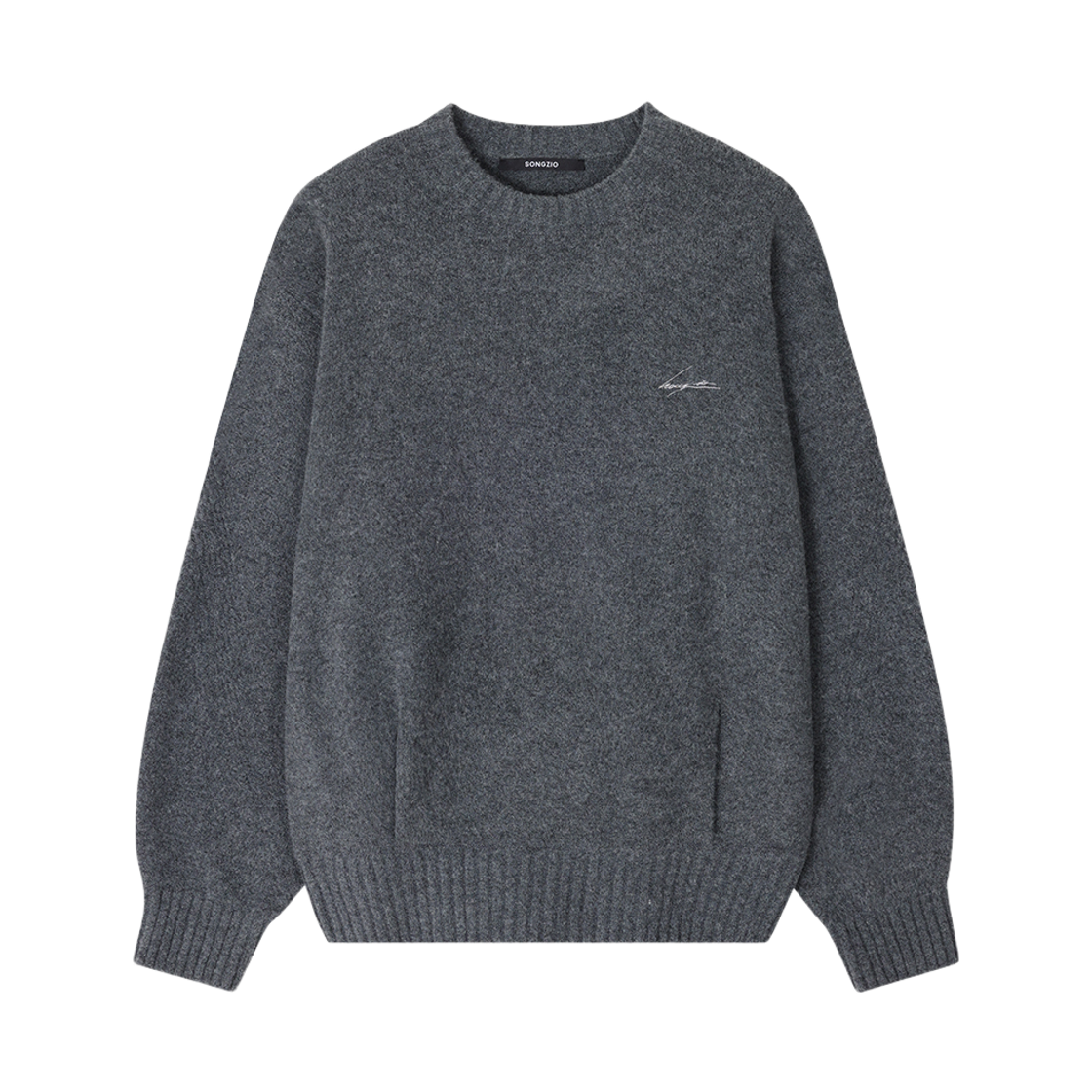 SI5KT705DG SONGZIO COLLECTION Chariot Round Neck Knit Dark Grey
