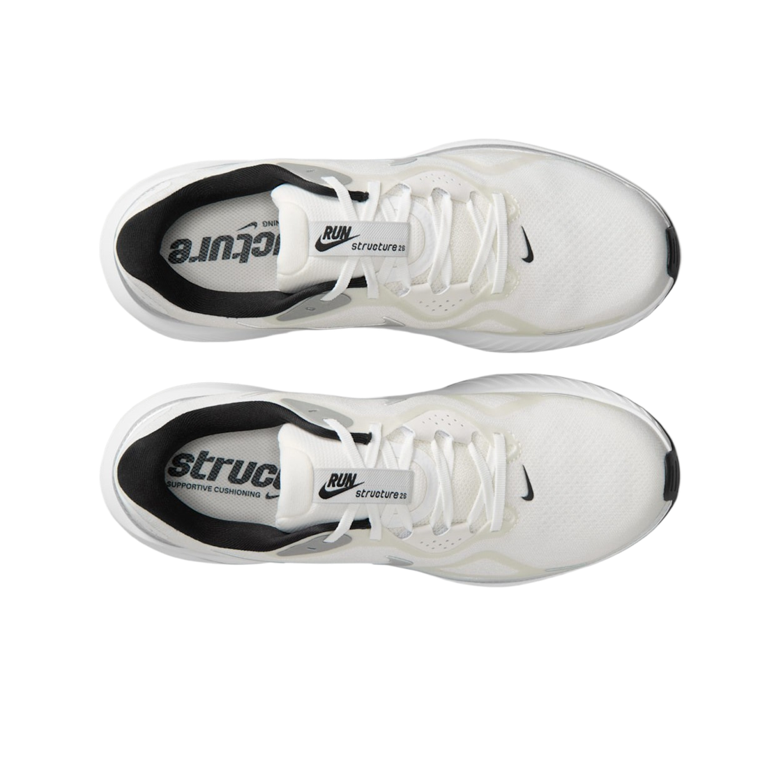 나이키 스트럭처 26 서밋 화이트 블랙 - 레귤러(Nike Structure 26 Summit White Black - Regular) - 2