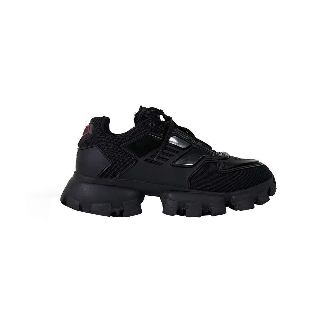 ITSBO2H3S7TS Prada Men Cloudburst Thunder Fabric Sneakers Black
