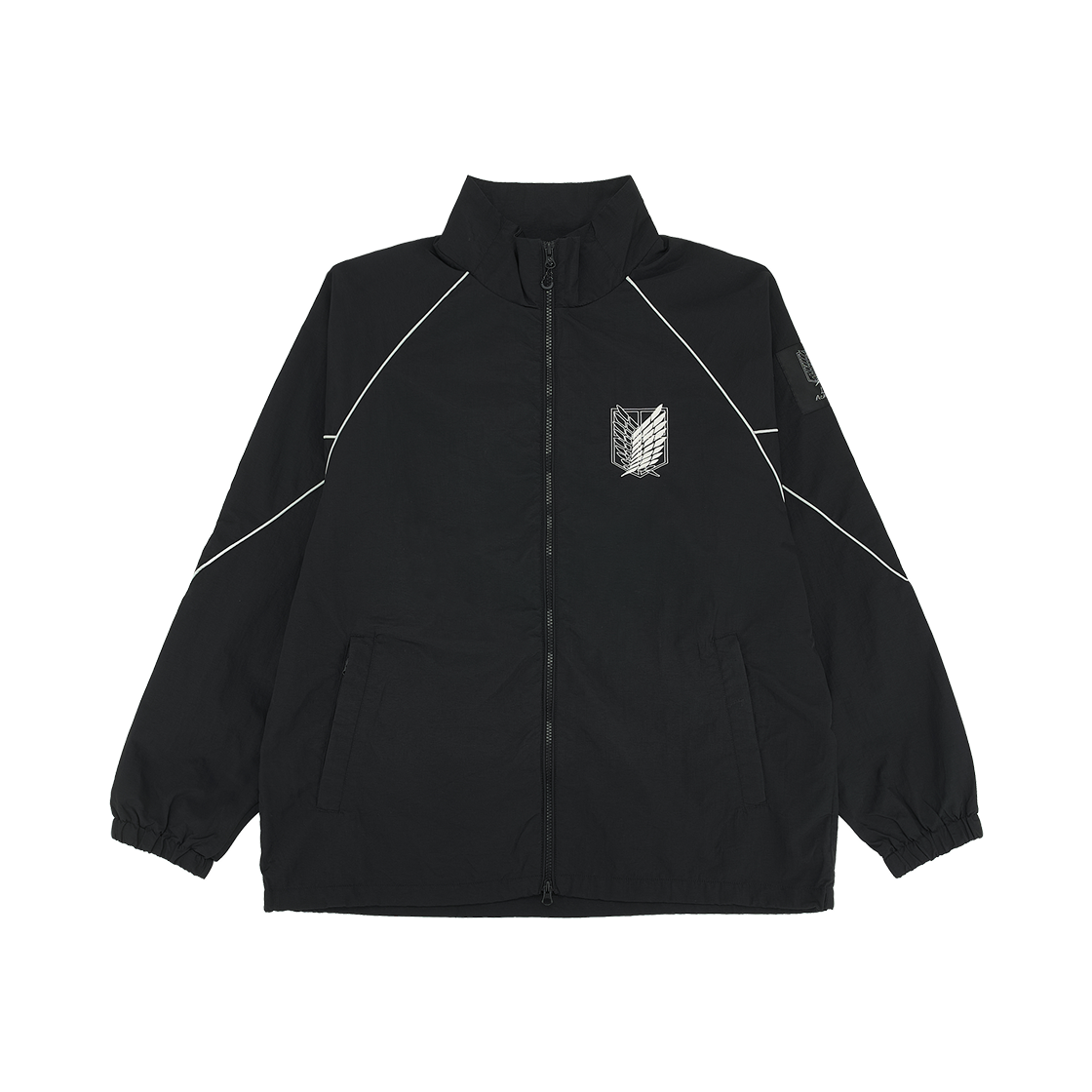 SPJJG49U01 Spao x Attack on Titan Windbreaker Black