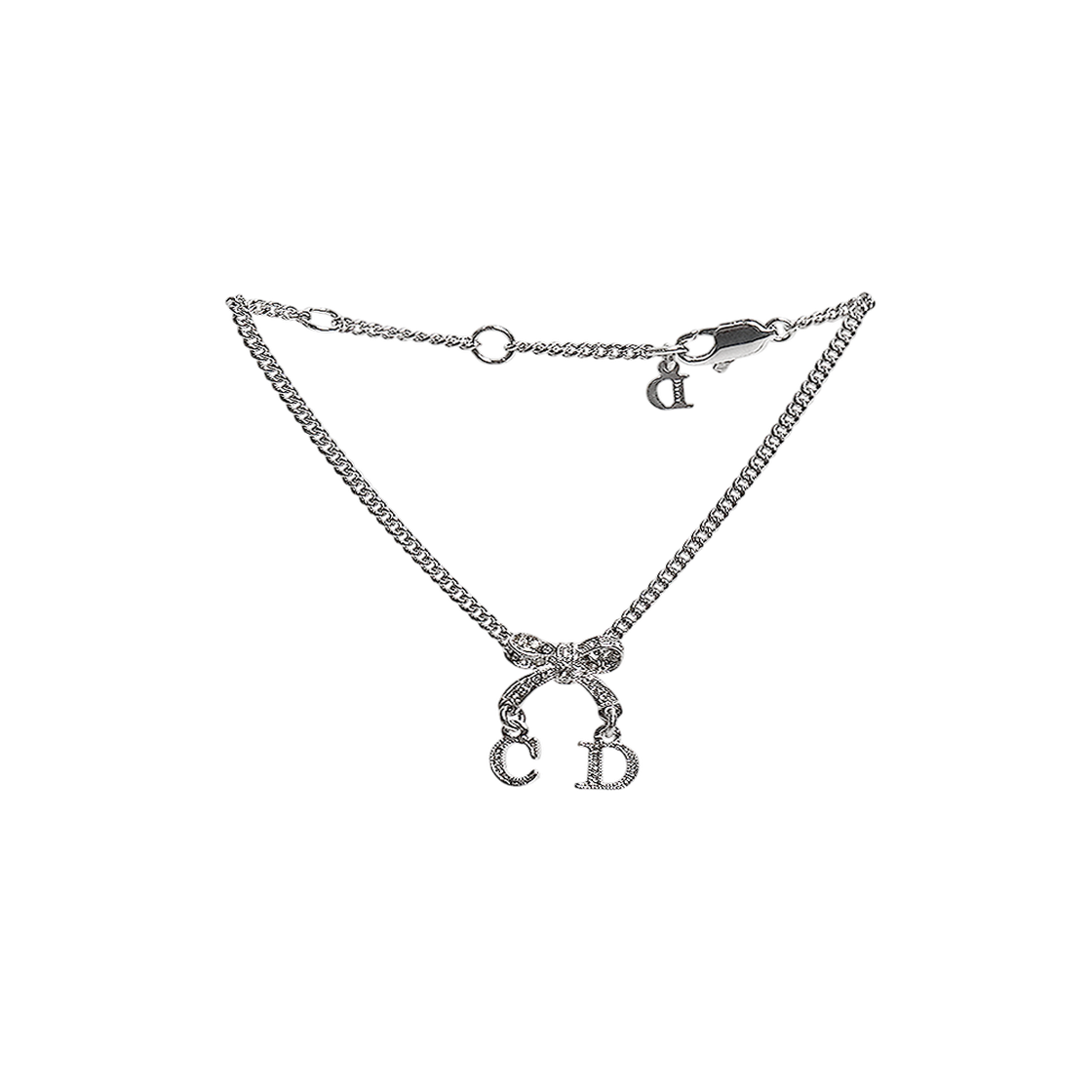 IT9VVMG539O7 Dior Cubic Ribbon CD Silver Bracelet
