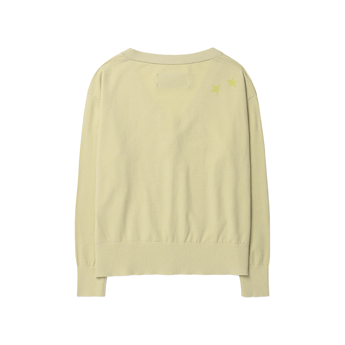 더바이닐하우스 베이직 브이넥 가디건(W) 옐로우(Thevinylhouse Basic V Neck Cardigan(W) Yellow) - 2
