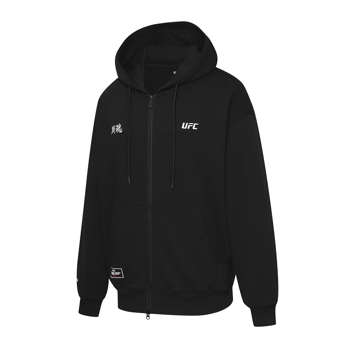[KREAM 단독] 유에프씨 스포츠 투혼 오버핏 후드 집업 블랙 U2HDX3312BK([KREAM 단독] UFC SPORT Fighting Spirit Oversized Fit Hoodie Zip-Up Black) - 3