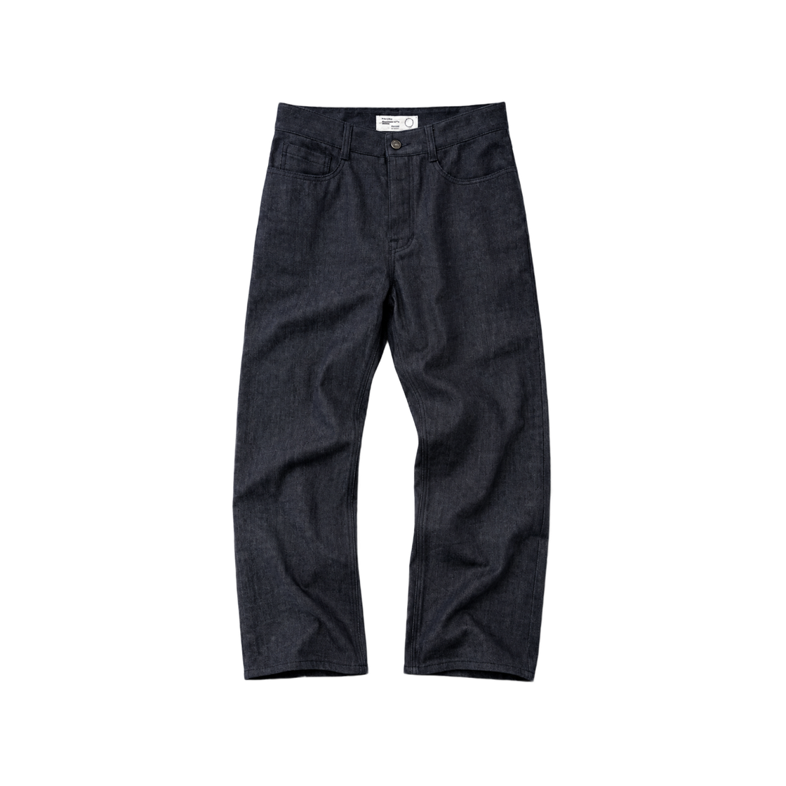 NCH26A-DB03NV CHOWOO Semi Flare Stretch Selvedge Denim Pants Navy