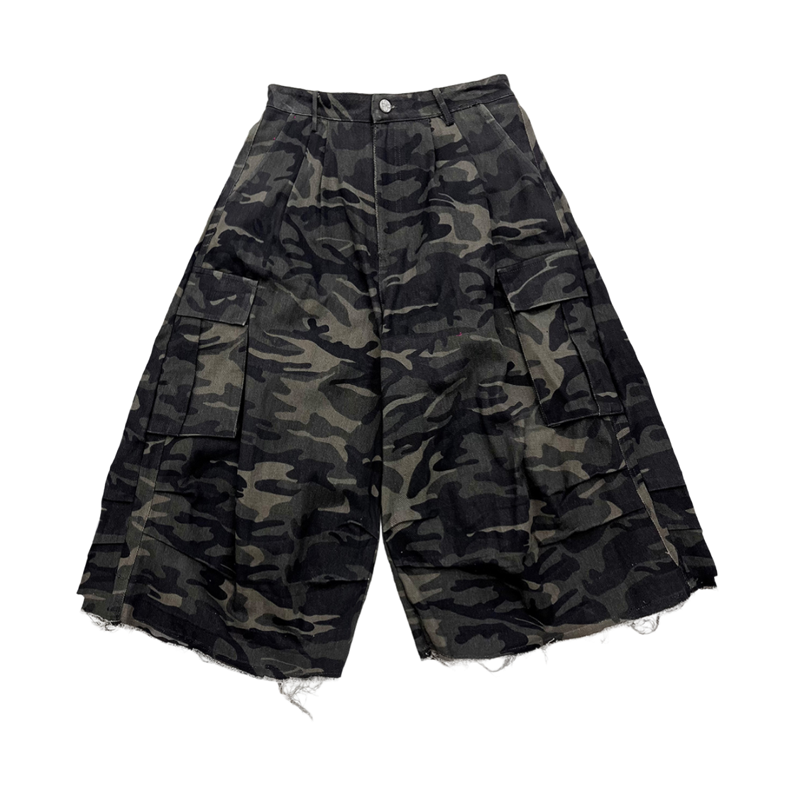써저리 디스트로이드 세미 스커트 팬츠 카모(Surgery Destroyed Semi-Skirted Pants Camo)