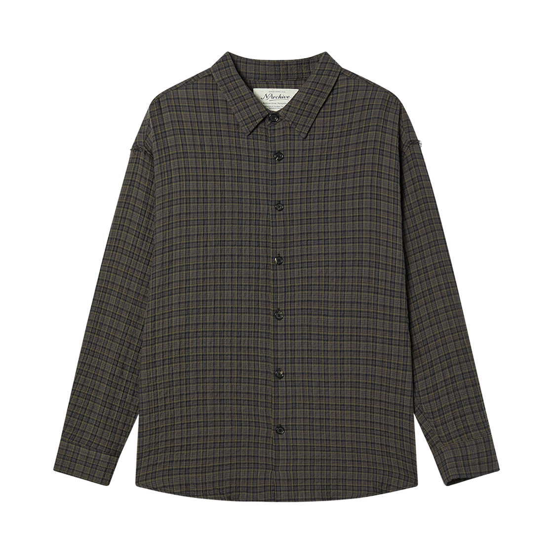 NV26FALS03KH N ARCHIVE Dusty Check Relaxed Shirts Khaki