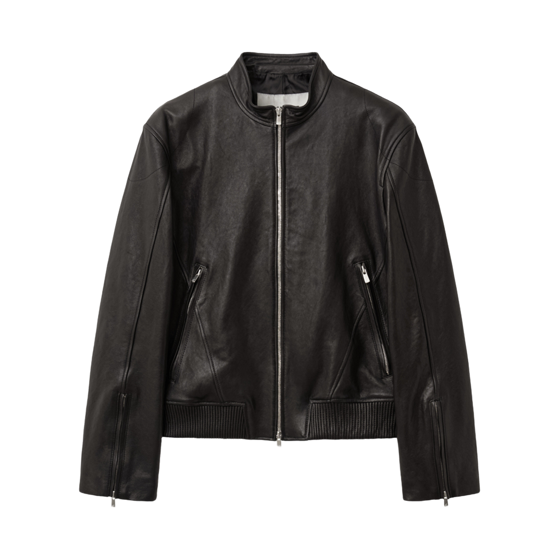 XJ306 Haleine Leo Leather Zip Jacket Black (Xj306)