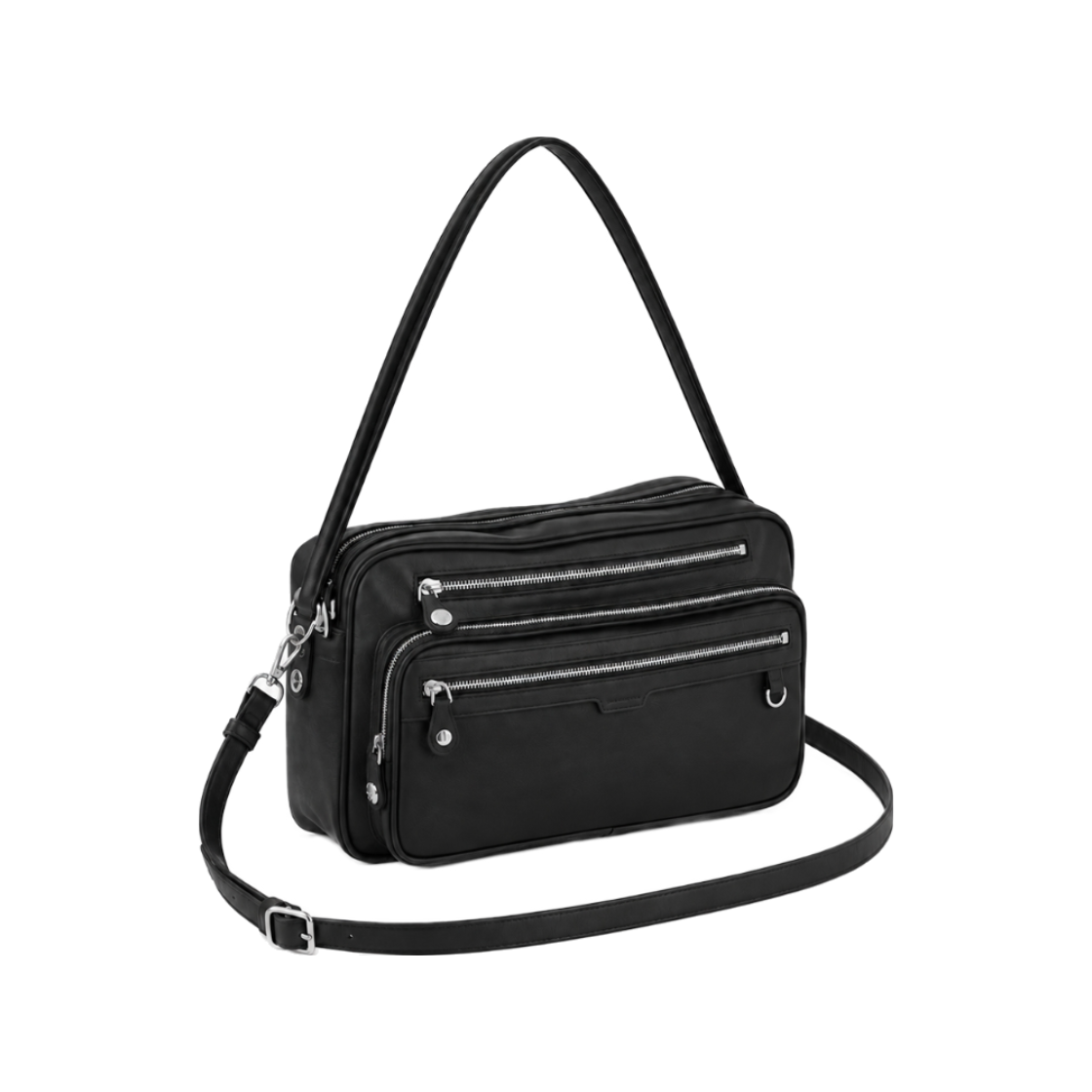 R25W007MPBK ROMANTINUER Layer Multi-pocket Bag Black