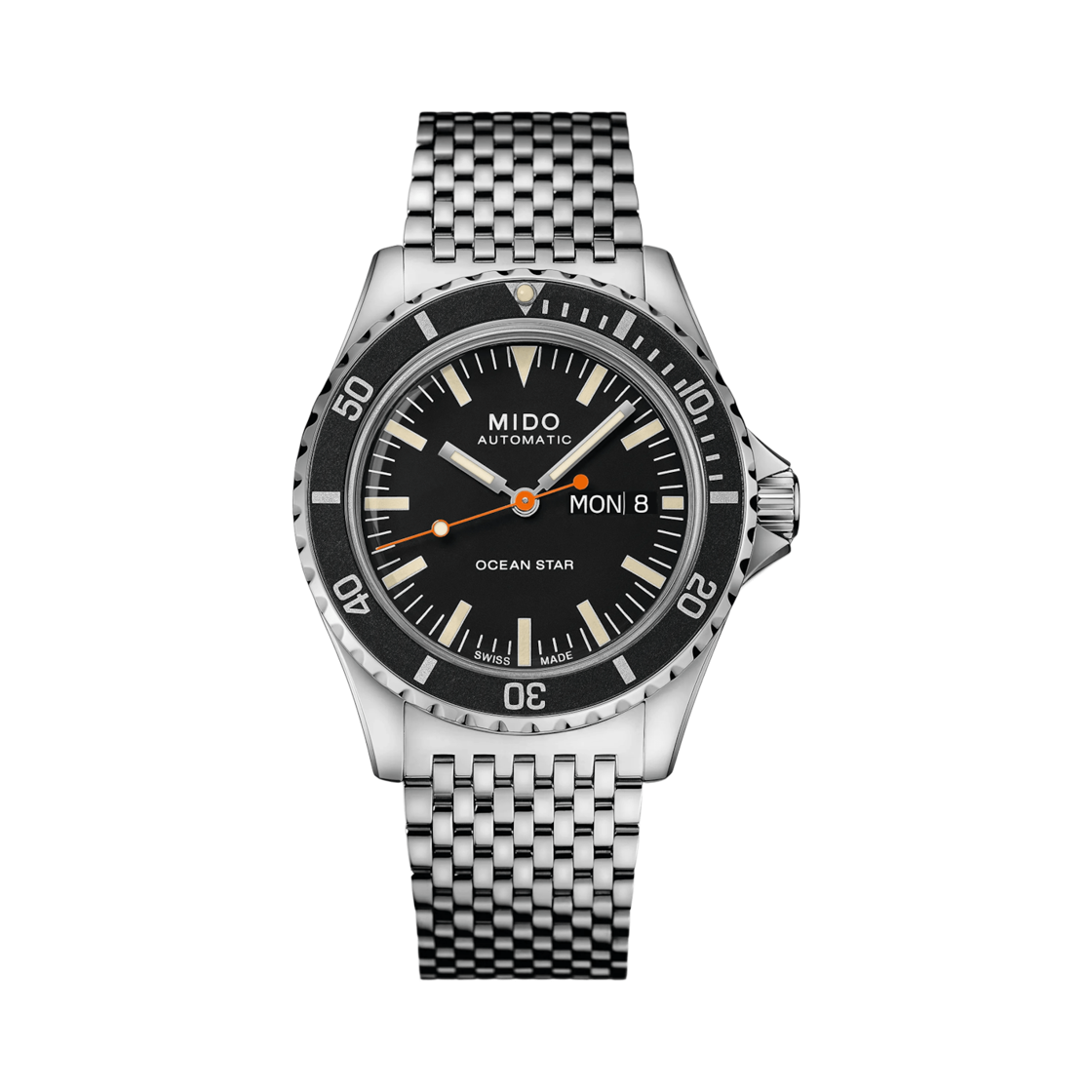 미도 오션 스타 트리뷰트 오토매틱 40.5mm 스페셜 에디션 스테인리스 스틸 그레이 블랙(Mido Ocean Star Tribute Automatic 40.5mm Special Edition Stainless Steel Grey Black) - 1