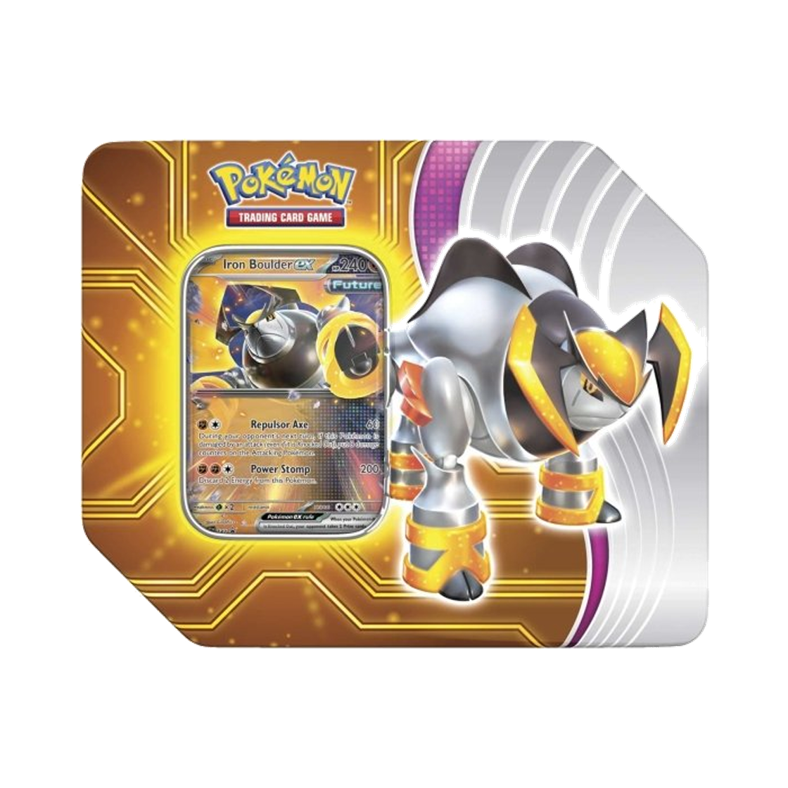 포켓몬 TCG 패러독스 데스티니즈 틴 무쇠암석 ex (영문판)(Pokemon TCG Paradox Destinies Tin Iron Boulder ex (English Ver.)) - 1