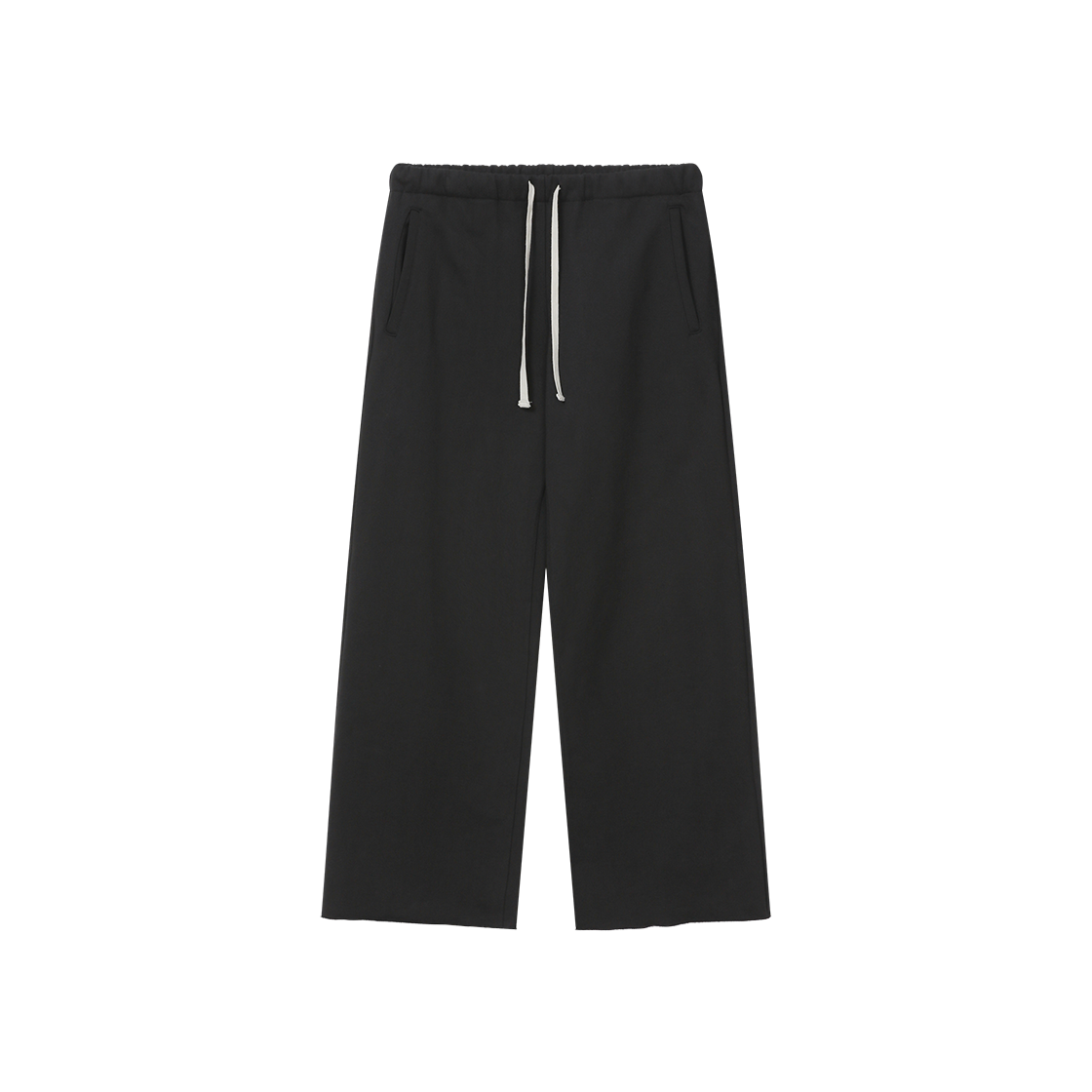 폴리테루 휴먼인덱스 로우컷 스웨트팬츠 블랙(Polyteru Human Index Rawcut Sweatpants Black)