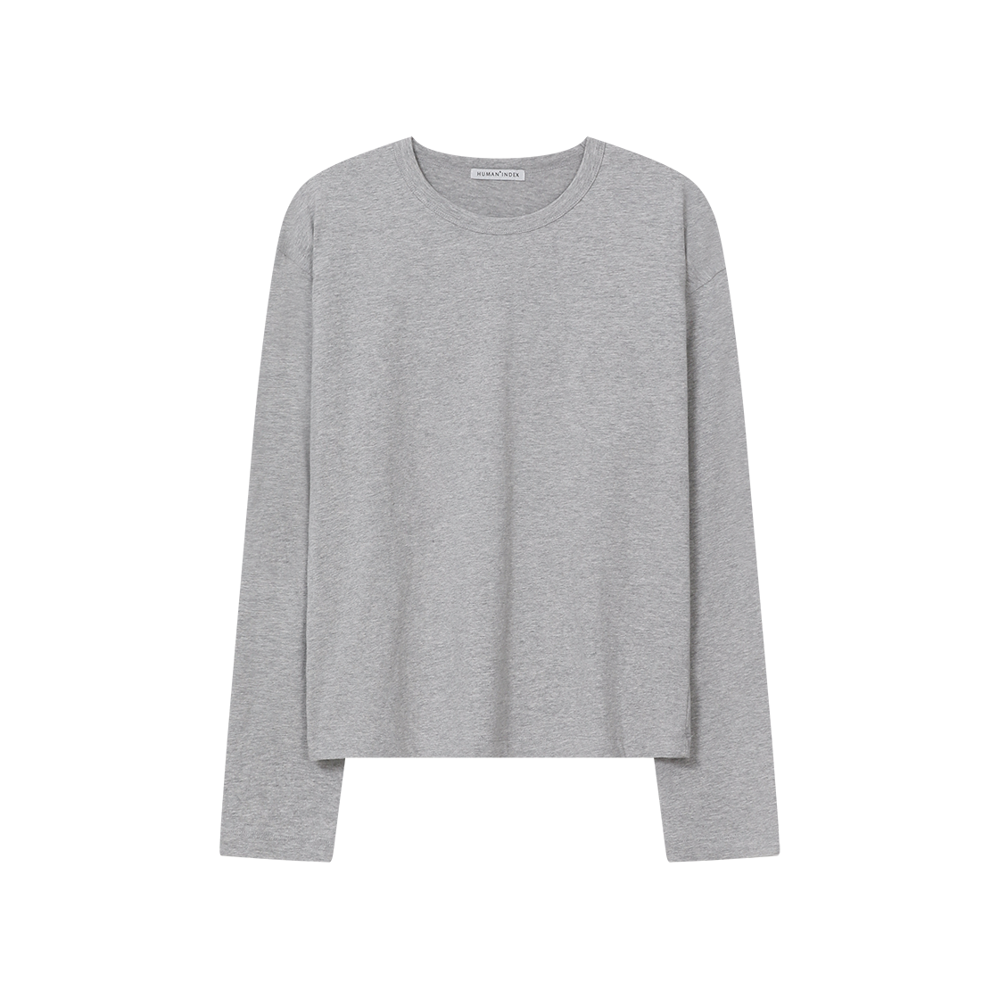 폴리테루 휴먼인덱스 베이시카 롱 슬리브 멜란지 그레이(Polyteru Human Index Basica Long Sleeves Melange Gray)