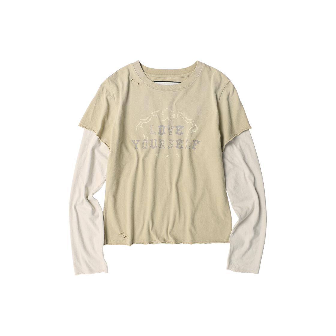 더바이닐하우스 유어셀프 레이어드 긴팔 티셔츠 샌드(Thevinylhouse Yourself Layered Ls Tee Sand) - 4