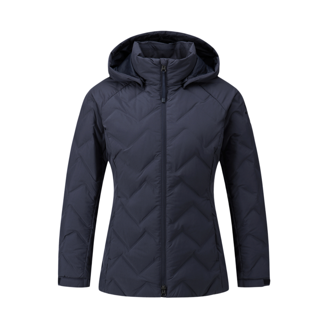 1BYPAWV504VN (W) Black Yak Zerospot Hooded Down Jacket 2 Vintage Navy