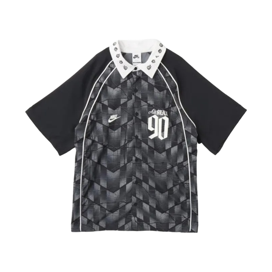 IR8701-010 Nike SB Mad 90 Pack Short Sleeve Top Black White (IR8701-010)