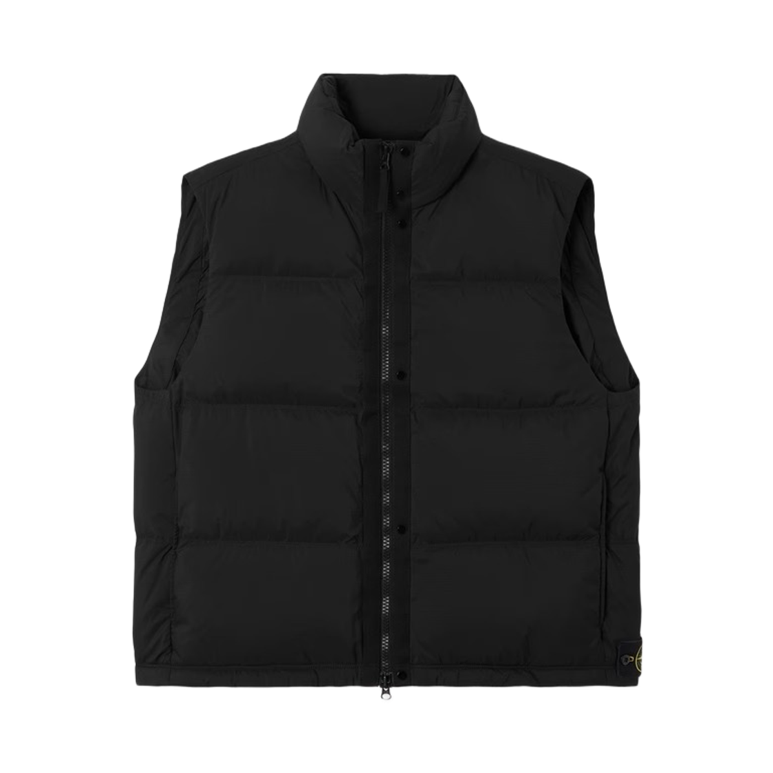 L2S15G1000-04S0483-V0029 Stone Island G100004 Matt Ripstop Cordura Advanced Fabrics Lightweight Down Vest With Zip Pockets Black - 26FW