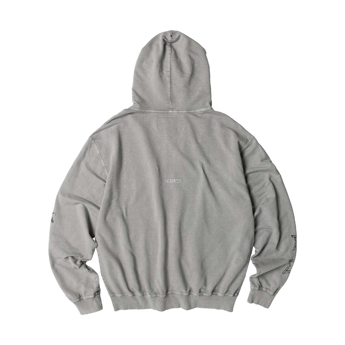 더바이닐하우스 로데오 워시드 후디 집업 그레이(Thevinylhouse Rodeo Washed Hoodie Zip-Up Grey) - 2