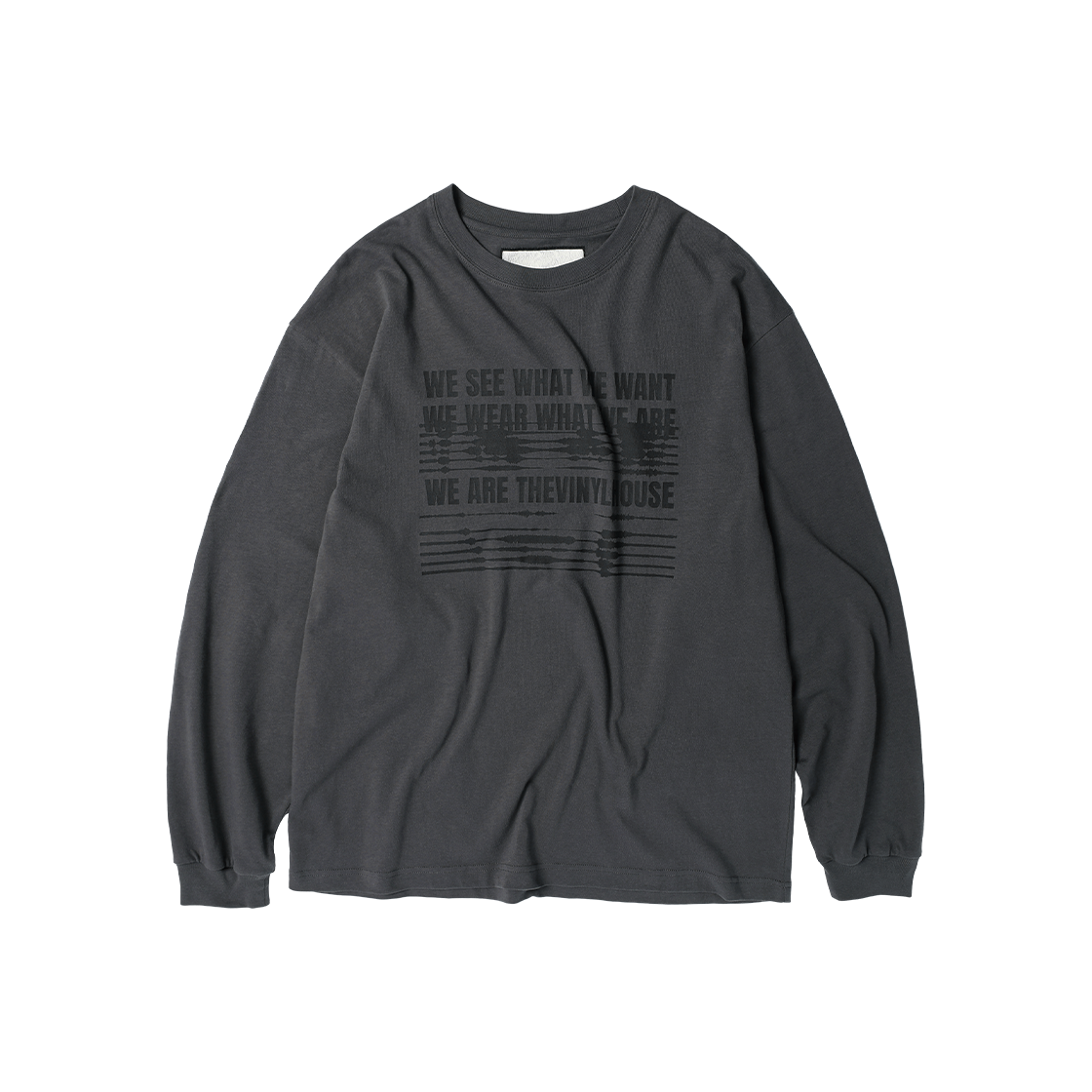 VH2GFUT555ACH Thevinylhouse We Are Ls Tee Charcoal