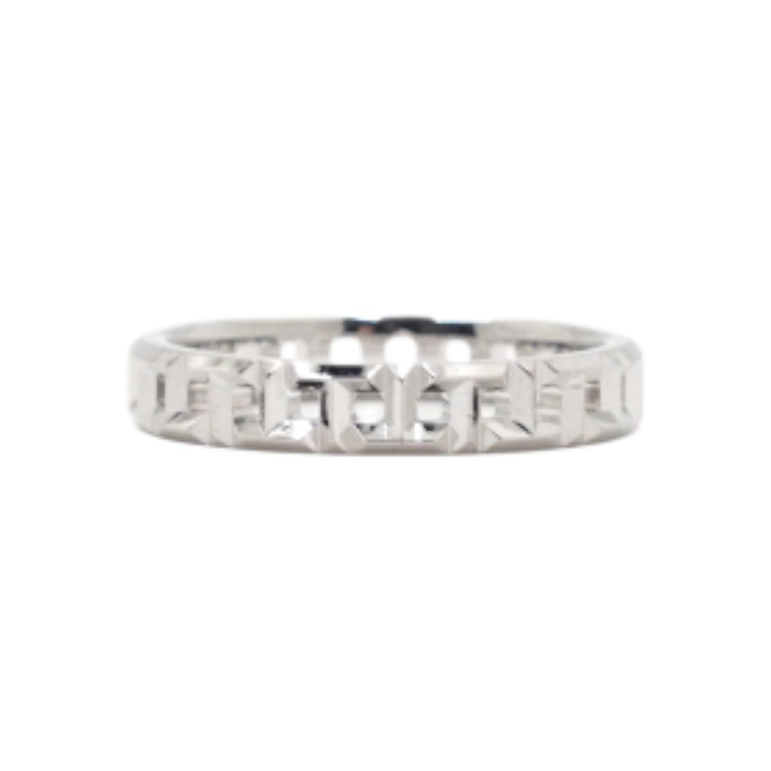 ITE8NQ2OUKTN Tiffany 18K White Gold True Narrow Ring