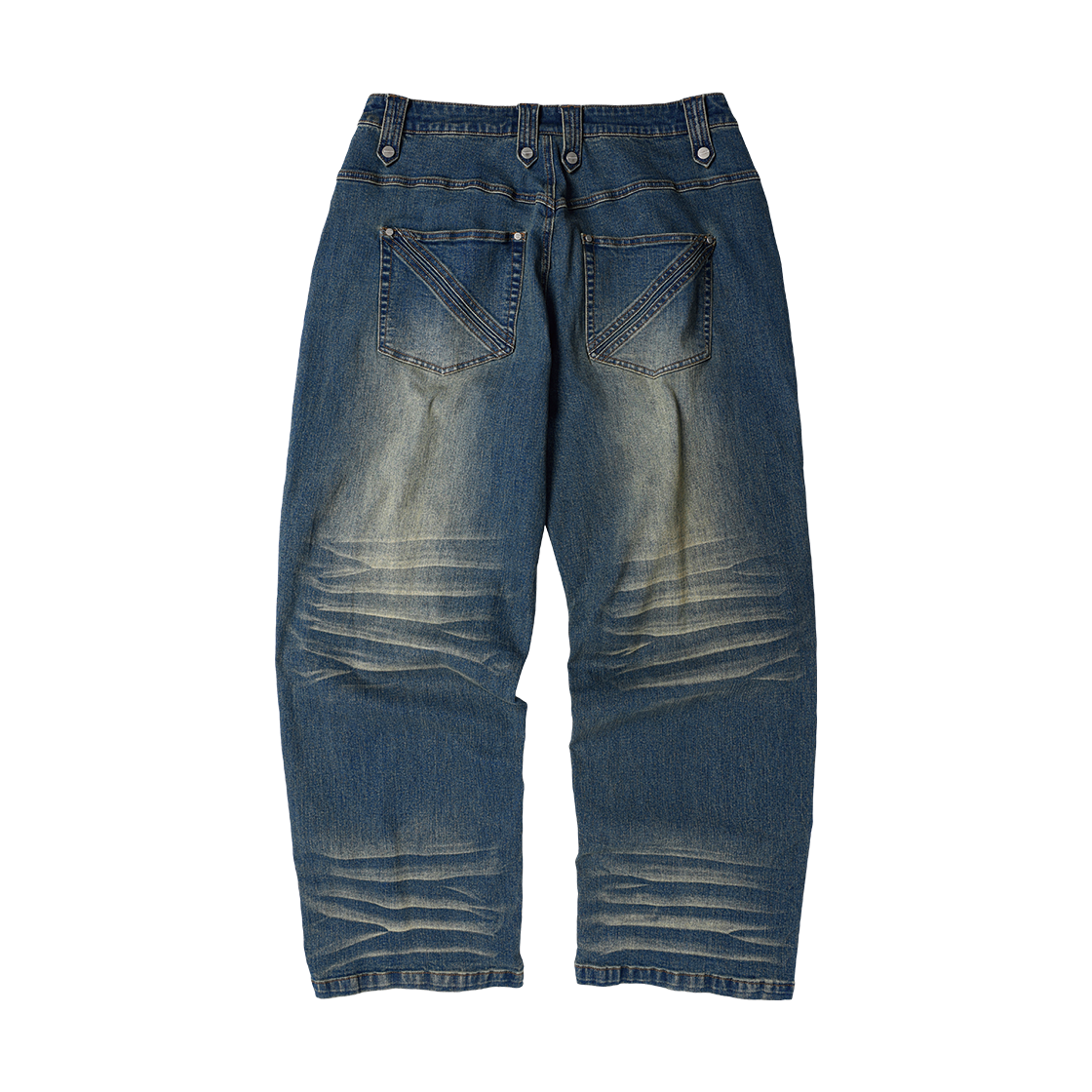 더바이닐하우스 플리츠 라인 데님 팬츠 블루(Thevinylhouse Pleated Line Denim Pants Blue) - 2