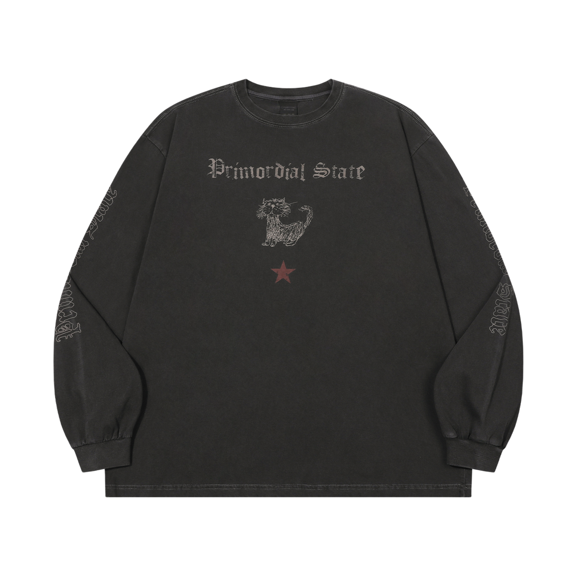 꼼파뇨 프라이모디얼 피그먼트 롱슬리브 스모크블랙(CPGN STUDIO Primordial Pigment Long Sleeve Smoke Black) - 1