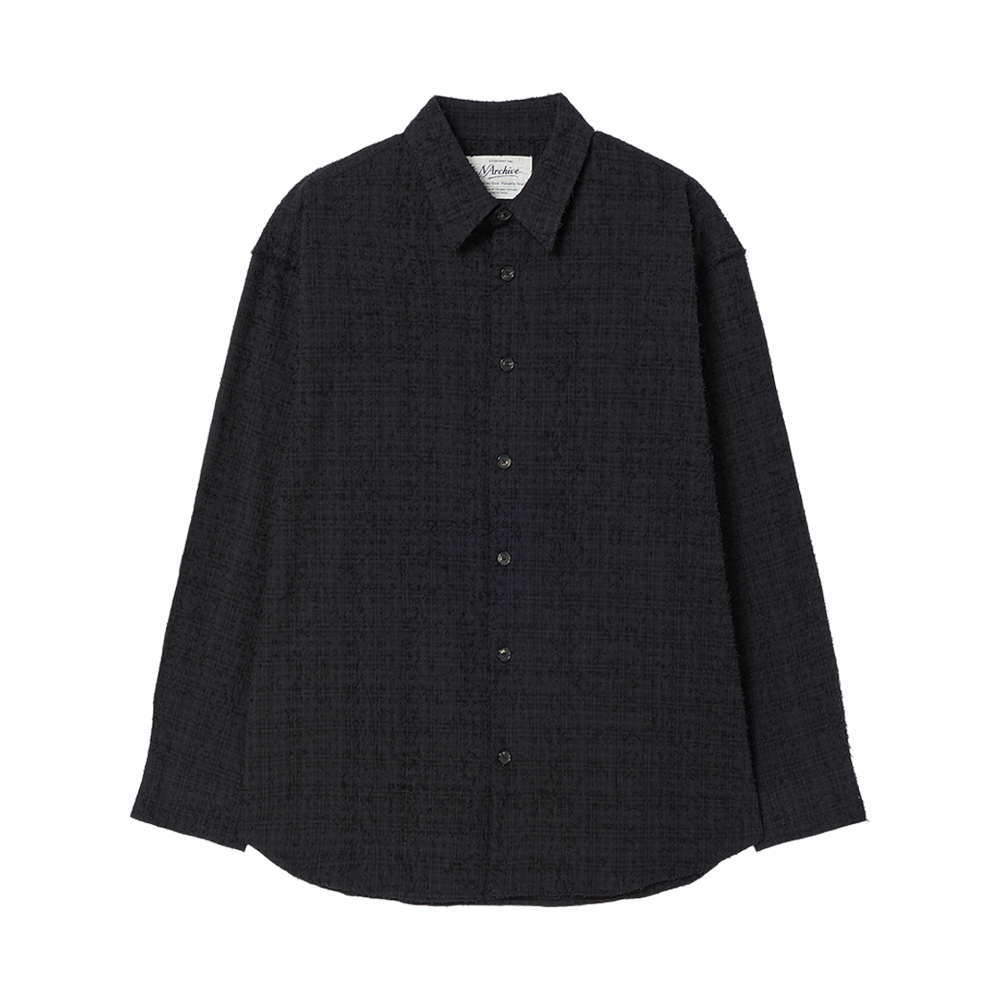 NV26FALS02BK N ARCHIVE Artisan Brushed Check Shirts Black