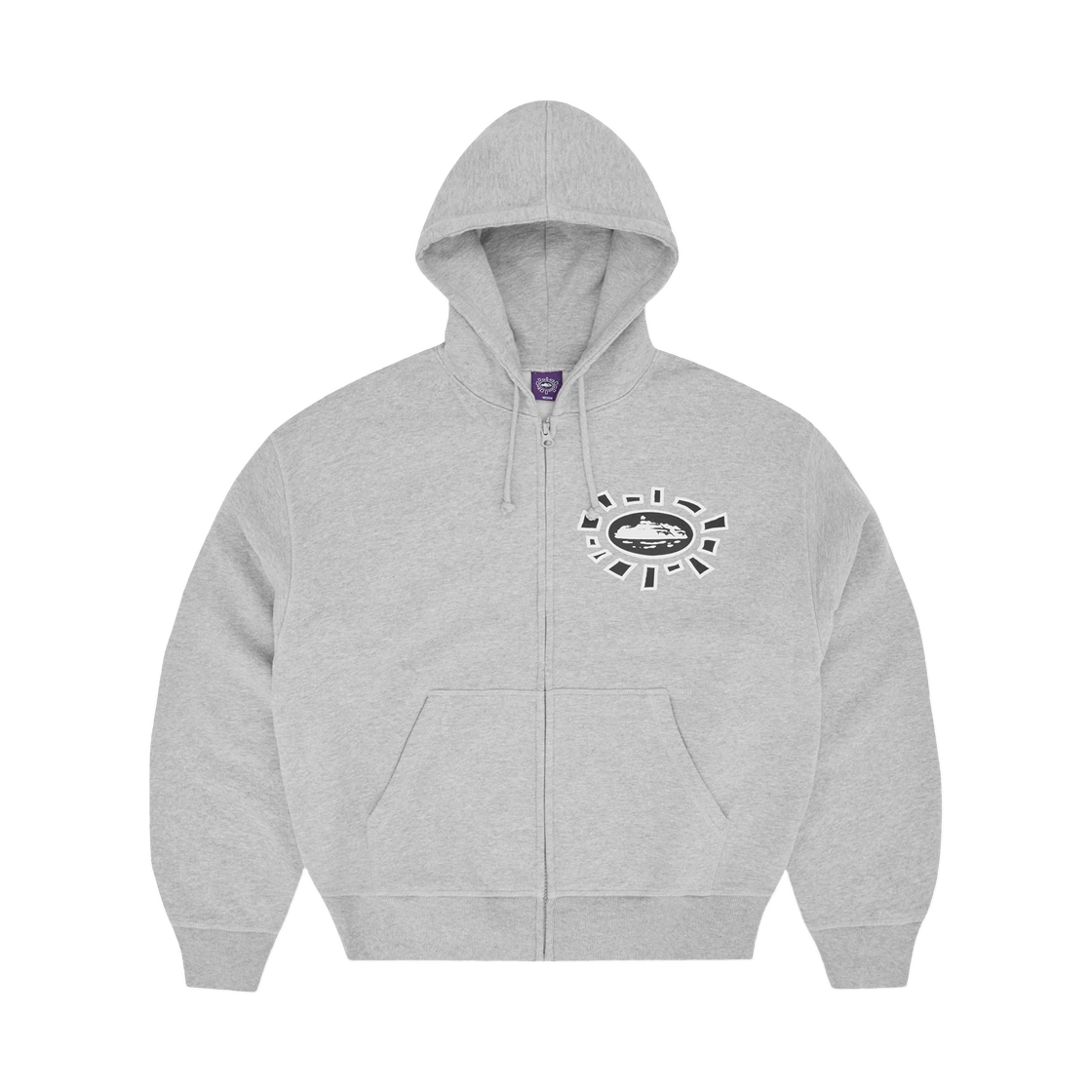코르테이즈 x 올웨이즈 집 후드 헤더 그레이(Corteiz x ALWEIZ Zip Hoodie Heather Grey) - 1